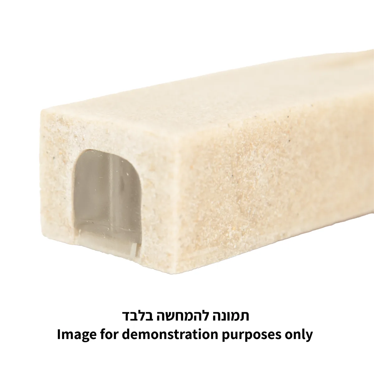 מזוזה פולימר ש שקועה זהב מבריק שחור 12 ס"מ — תמונה 2