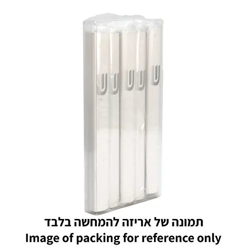 מזוזה אלומיניום 12 ס"מ בגוון כסף מט עם חורים "ש" — תמונה 5