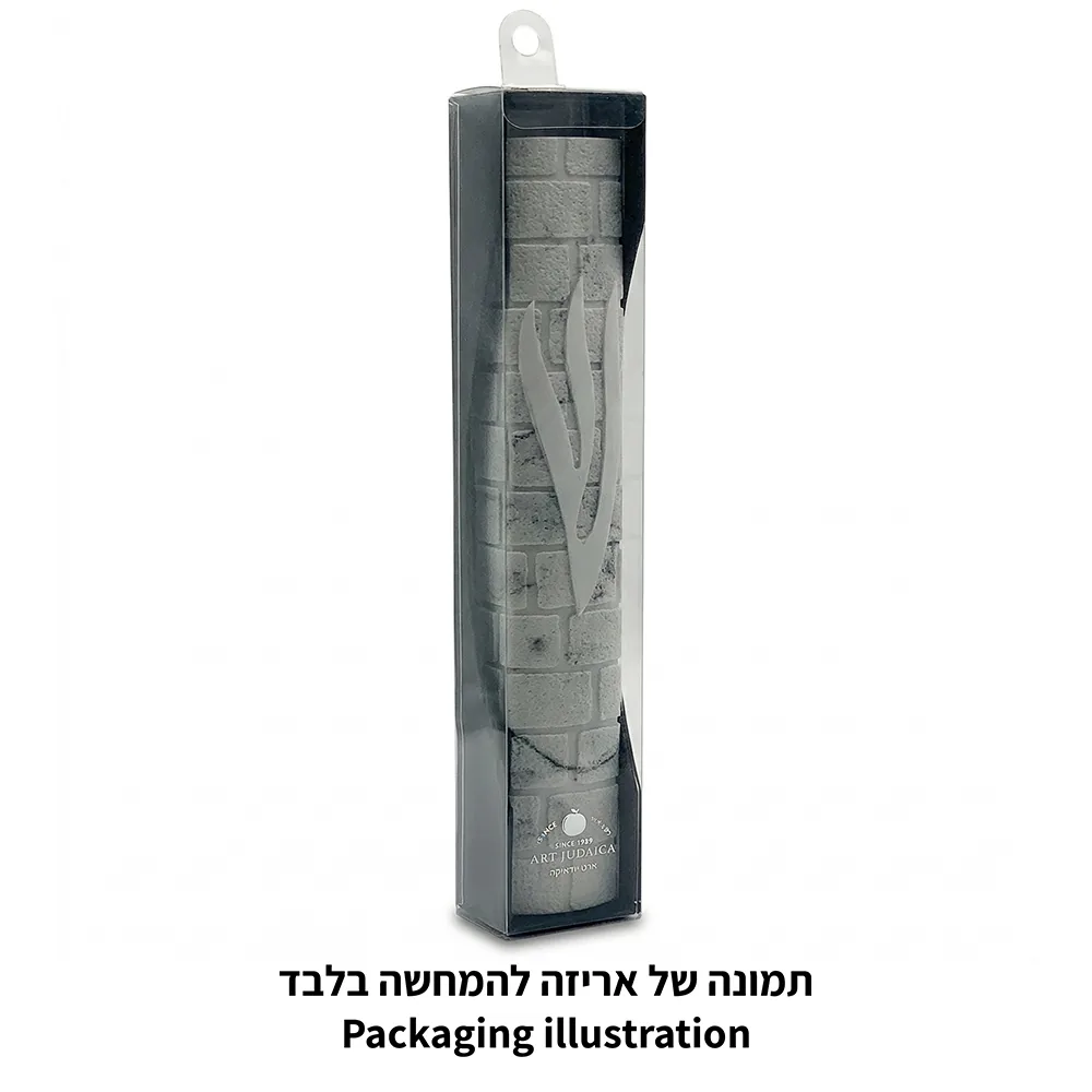 מזוזה "סמנט בטון" רחבה גוון לבן — תמונה 3