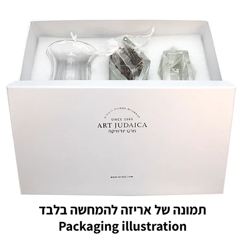 סט הבדלה מהודר קריסטל — תמונה 3