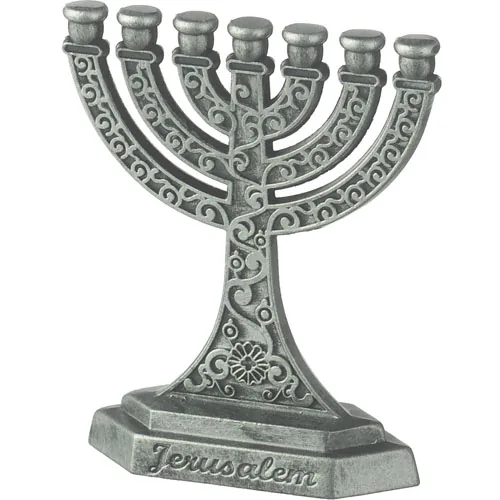 מנורה 7 קנים גימור פיוטר 6 ס"מ