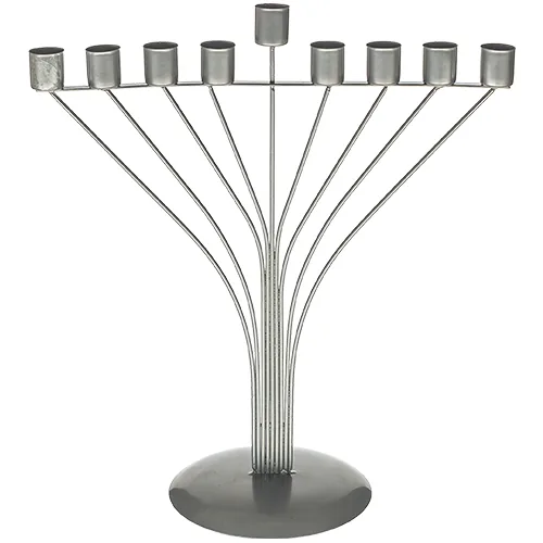 חנוכיית חוטים חבד לשמן - מוכספת 33X50 ס"מ