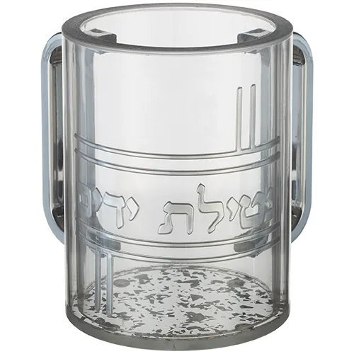 נטלה אקריליק מהודרת שקופה עם אותיות בולטות 13 ס"מ