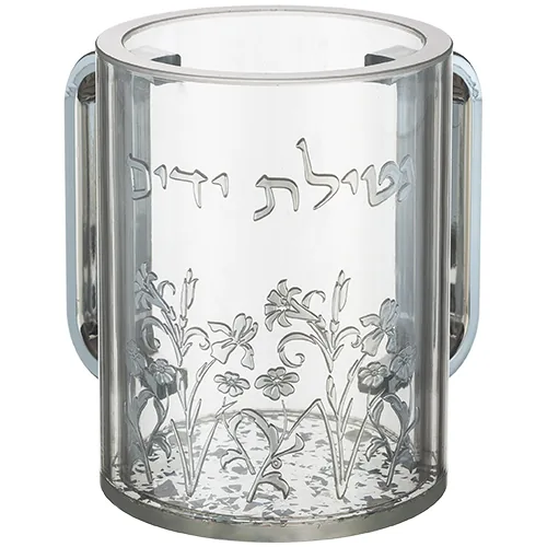 נטלה אקריליק מהודרת שקופה עם אותיות בולטות 13 ס"מ