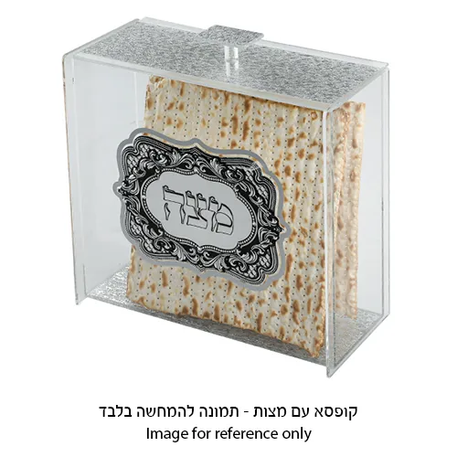 כלי למצה מאקריליק "אותיות בולטות" 21x23 ס"מ — תמונה 2