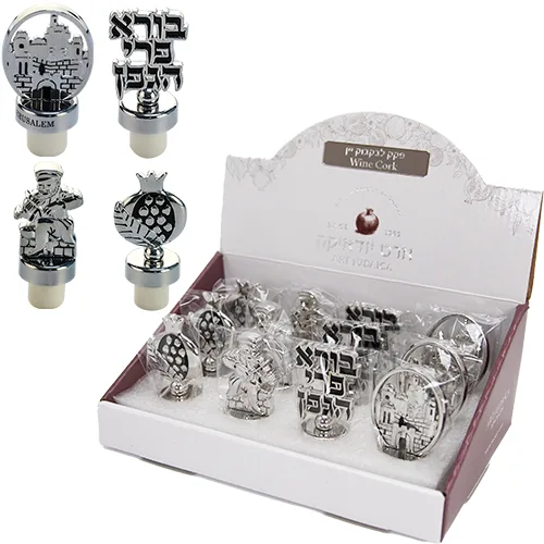 סטנד מעורב פקק לבקבוק יין 12 יח