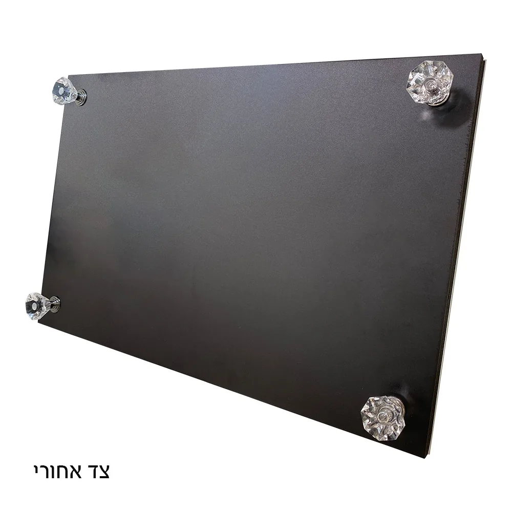 מגש זכוכית מהודר עם מראה ונצנצים 35X23 ס"מ — תמונה 2