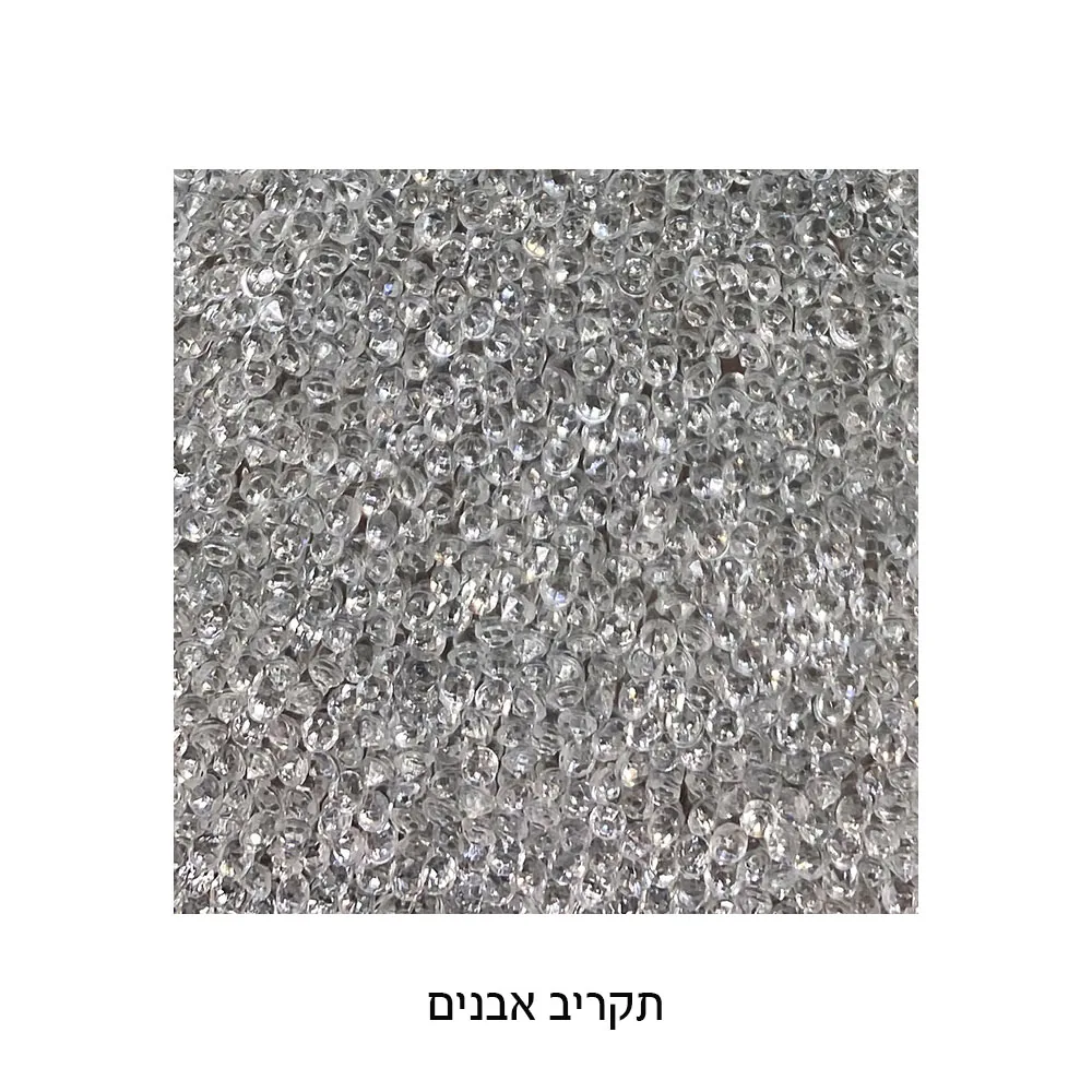 מגש זכוכית מהודר עם מראה ונצנצים 35X23 ס"מ — תמונה 3