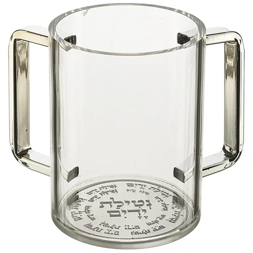 נטלה אקריליק מהודרת שקופה עם פלקטה וידיות כס