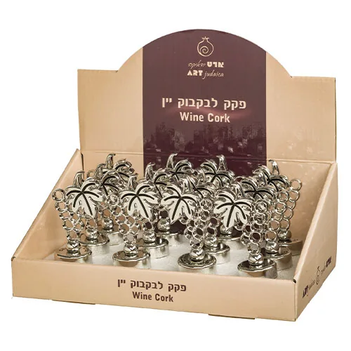 סטנד פקק לבקבוק יין 12 יח "אשכול גפן" — תמונה 3