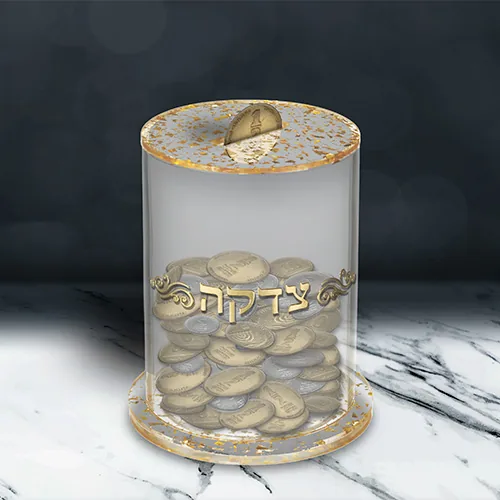קופת צדקה מאקריליק שקוף 12.5X10 ס"מ — תמונה 5