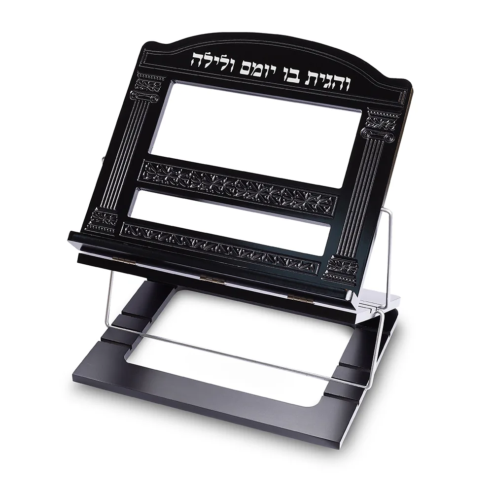 שטנדר מהודר מעץ מהגוני 3 קומות "שער וילנה" 28 37