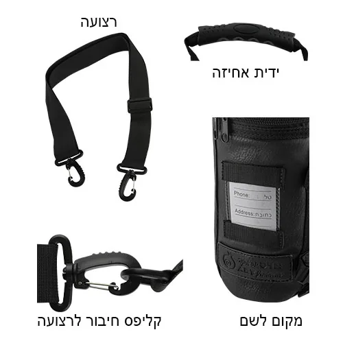 תיק תפ טרמי דמוי עור כחול קוביות 22ס"מ — תמונה 3
