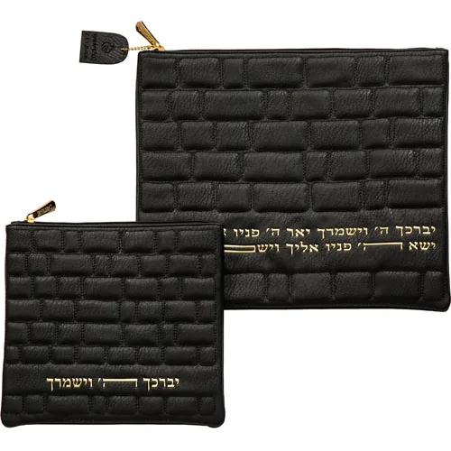 סט טלית תפילין מהודר דמוי עור 36X29 ס"מ
