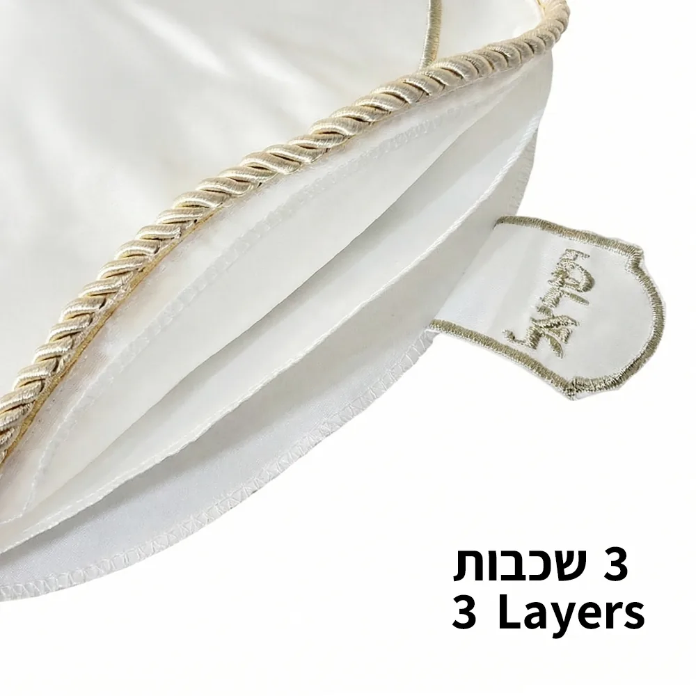 כיסוי פסח ברוקרט עם רקמה זהב 45 ס"מ — תמונה 2