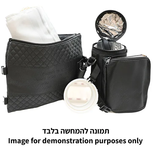 תיק תפ טרמי דמוי עור גוון כחול כהה איכותי לאחסו — תמונה 2