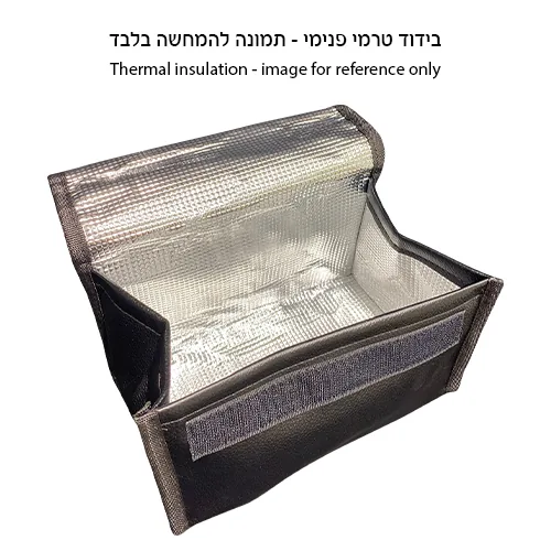 סט נרתיקים מהודרים ללולב ואתרוג דמוי עור כחול כהה — תמונה 4