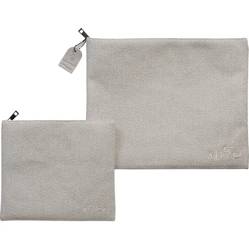 סט טלית תפילין דמוי עור מהודר 36X29 ס"מ