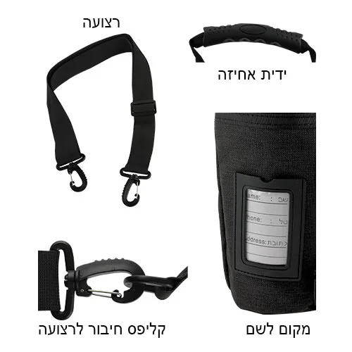 תיק תפ "אדיר" טרמי ירוק זית לאחסון תפלין 23 ס"מ — תמונה 4