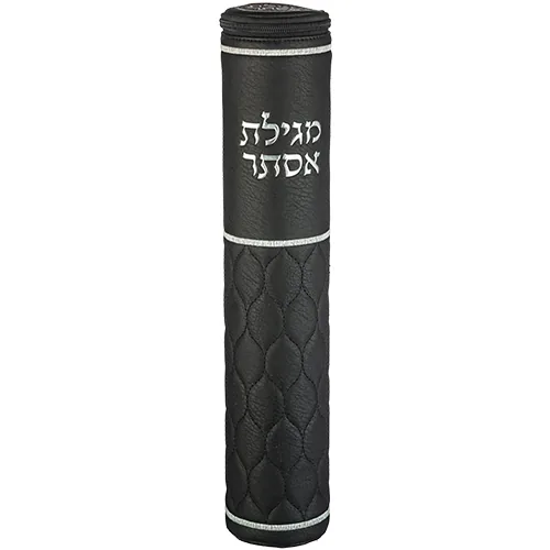תיק למגילת אסתר פיו עם אותיות בולטות עבור קלף 39 ס"מ