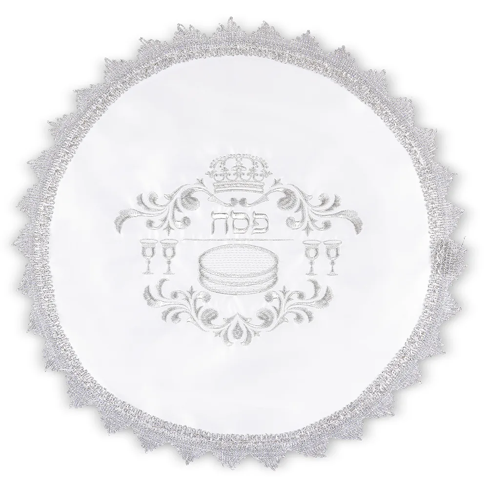 כיסוי פסח סטן עם רקמה 47 ס"מ אריזת צלופן