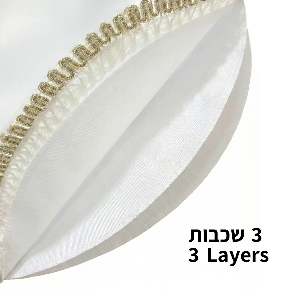 כיסוי פסח סטן עם רקמה 47 ס"מ אריזת צלופן — תמונה 2