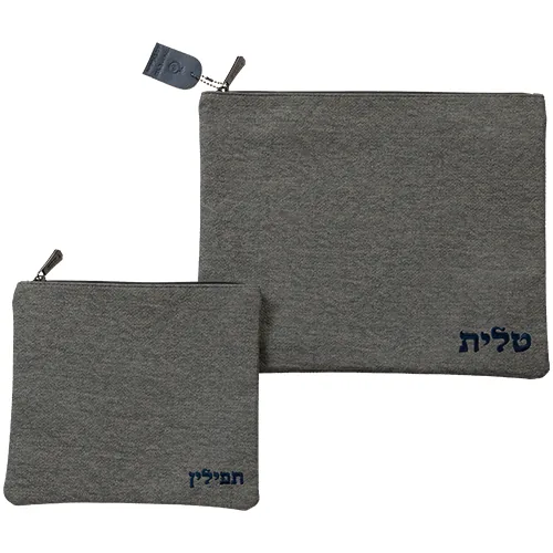 סט טלית תפילין דמוי עור 36X29 ס"מ