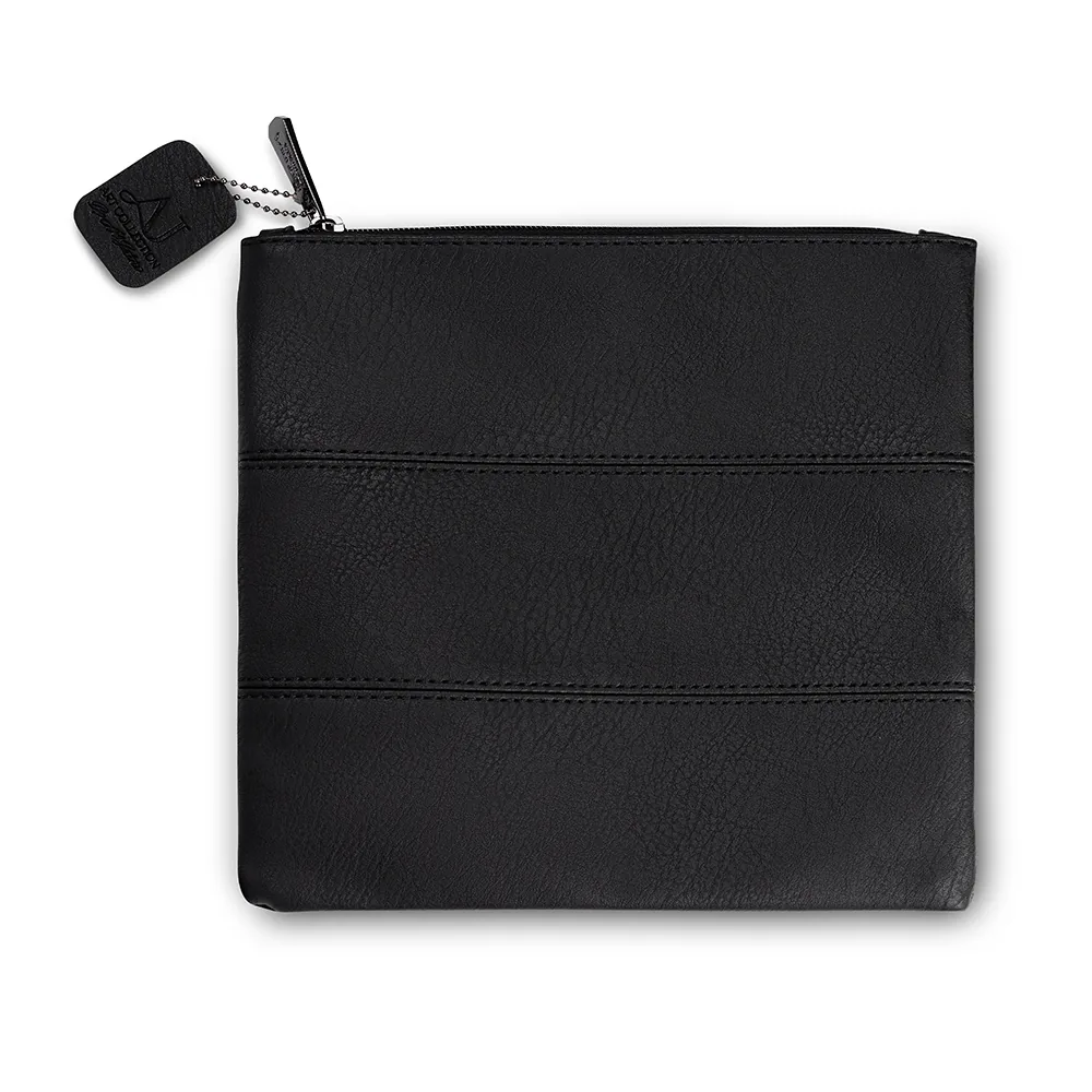 תיק תפילין דמוי עור שחור 25X22 ס"מ