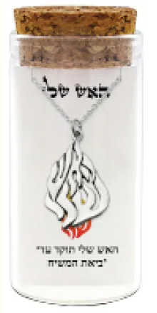 שרשרת כסף טהור 925 "האש שלי" — תמונה 2