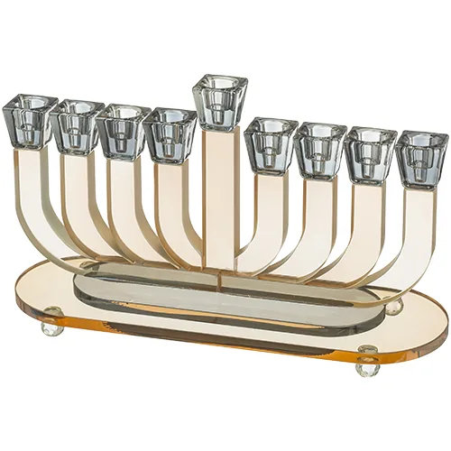 חנוכייה קריסטל מהודרת 18X30 ס"מ
