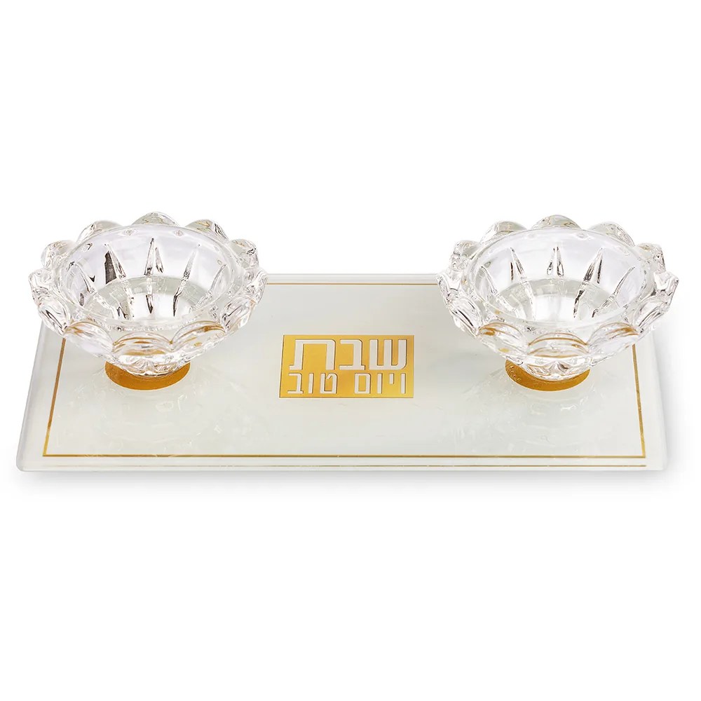 פמוטי זכוכית 10X18 ס"מ — תמונה 1