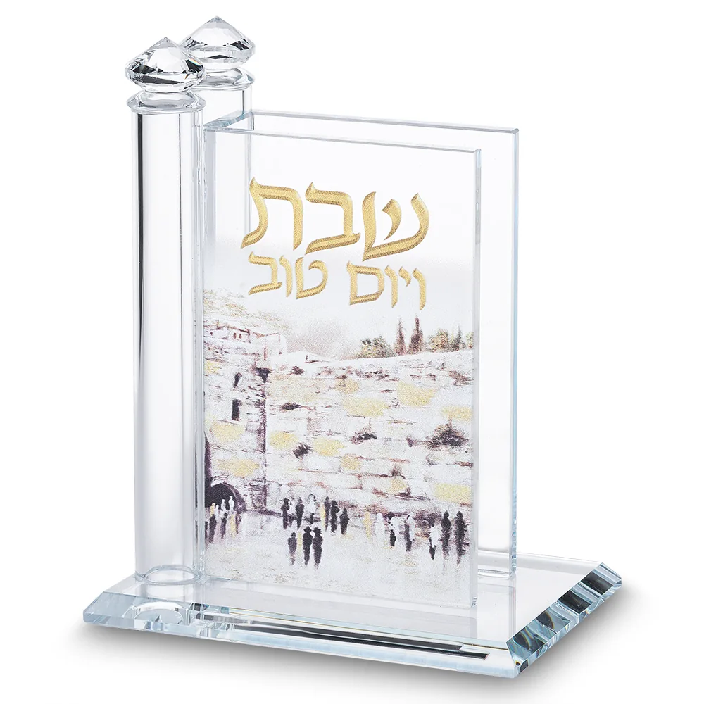 מעמד לגפרורים קריסטל הדפס ירושלים 11*14 ס"מ