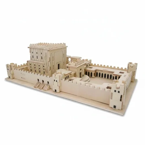 פאזל עץ תלת מימד "בית מקדש" 26x15x10 ס"מ
