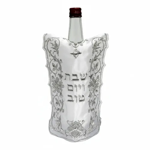 כיסוי לבקבוק יין סטן "עיטורים" 26 ס"מ