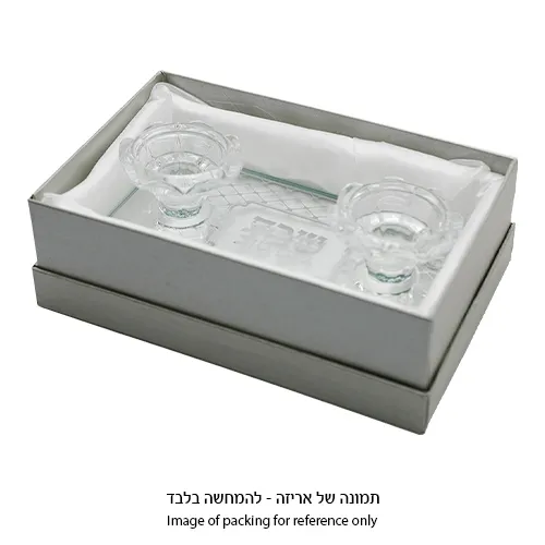 פמוטי זכוכית 17*10 ס"מ — תמונה 2