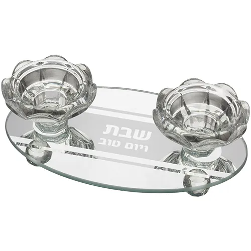 פמוטי זכוכית 17*10 ס"מ — תמונה 1