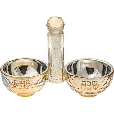מלחית קריסטל מהודרת אבנים לבנות 10x14 ס"מ