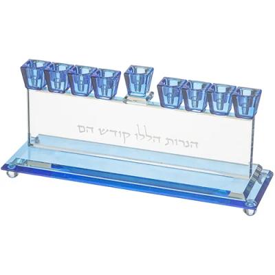 חנוכייה קריסטל מהודרת 7X28 ס"מ