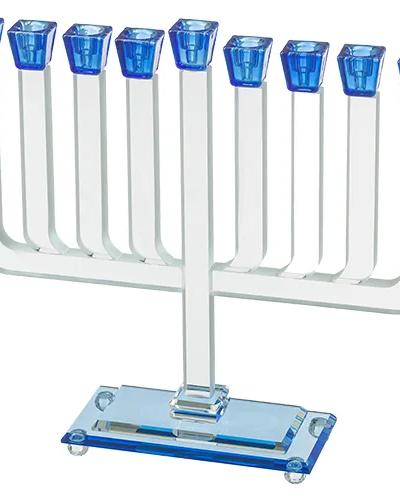 חנוכייה קריסטל מהודרת 33X35 ס"מ