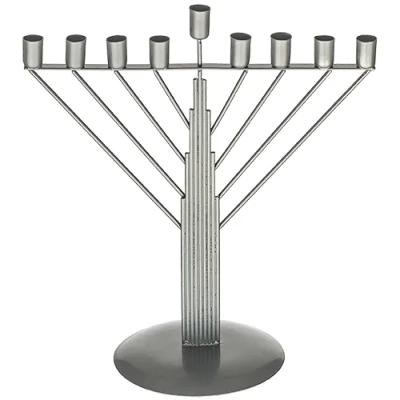 פריץ חנוכיית חוטים חבד לנרות מוכספת 26 ס"מ