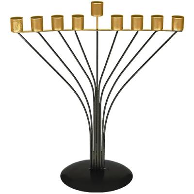 חנוכיית חוטים חבד לשמן - שחור 33X50 ס"מ