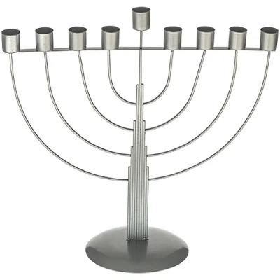 חנוכיית חוטים חצי עגול לשמן - מוכספת 33X41 ס"מ