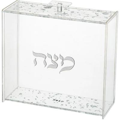 כלי למצה מאקריליק "אותיות בולטות" 21x23 ס"מ
