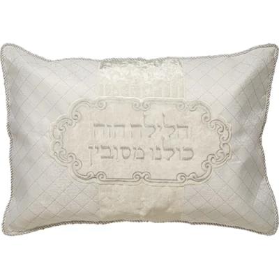 כרית הסבה ברוקט וקטיפה עם כרית מילוי גודל בינונ
