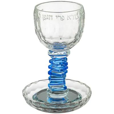 גביע קידוש קריסטל מהודר 16 ס"מ תכולה 100 מ"ל