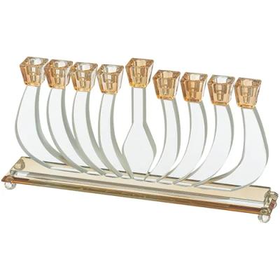חנוכייה קריסטל מהודרת 19X35 ס"מ