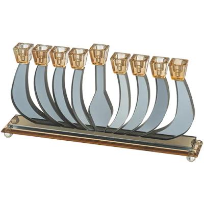 חנוכייה קריסטל מהודרת 19X35 ס"מ