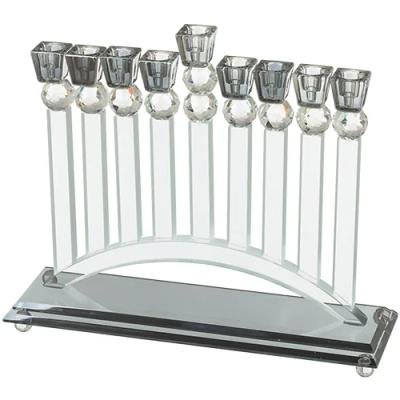 חנוכייה קריסטל מהודרת 34X28 ס"מ