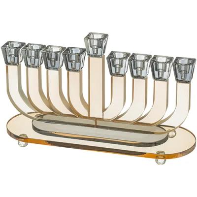 חנוכייה קריסטל מהודרת 18X30 ס"מ