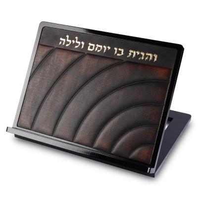 שטנדר מעץ עם פלקטה דמוי עור 38x30